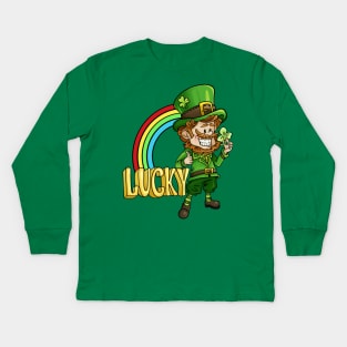 Lucky Charms - Leprechaun St. Patrick's Day Kids Long Sleeve T-Shirt